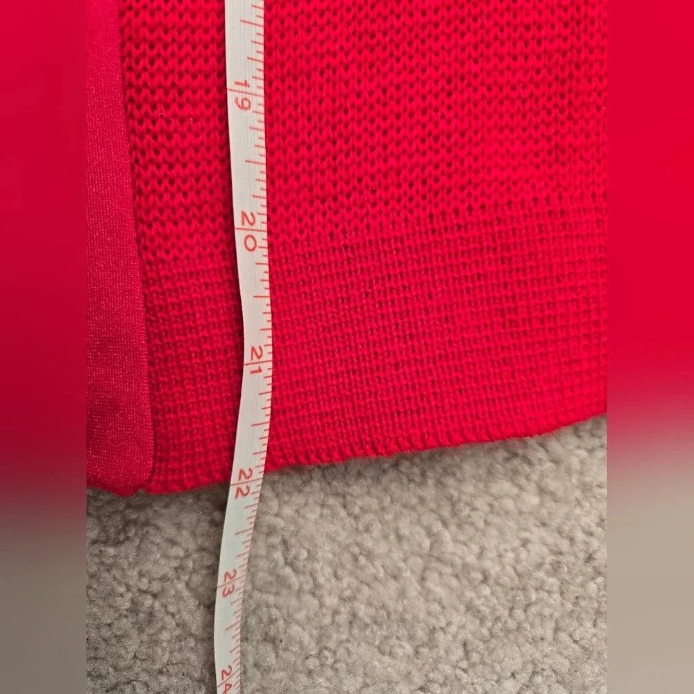 DEMETRE women's vintage virgin wool ski sweater. Red/white/blue. Size small - Picture 11 of 11